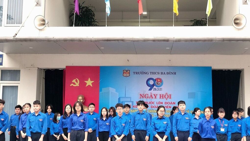 Trường THCS Ba Đình tổ chức “Ngày hội Tiến bước lên đoàn”  - Chào mừng 90 năm ngày thành lập Đoàn THCS Hồ Chí Minh (26/3/1931- 26/3/2021)