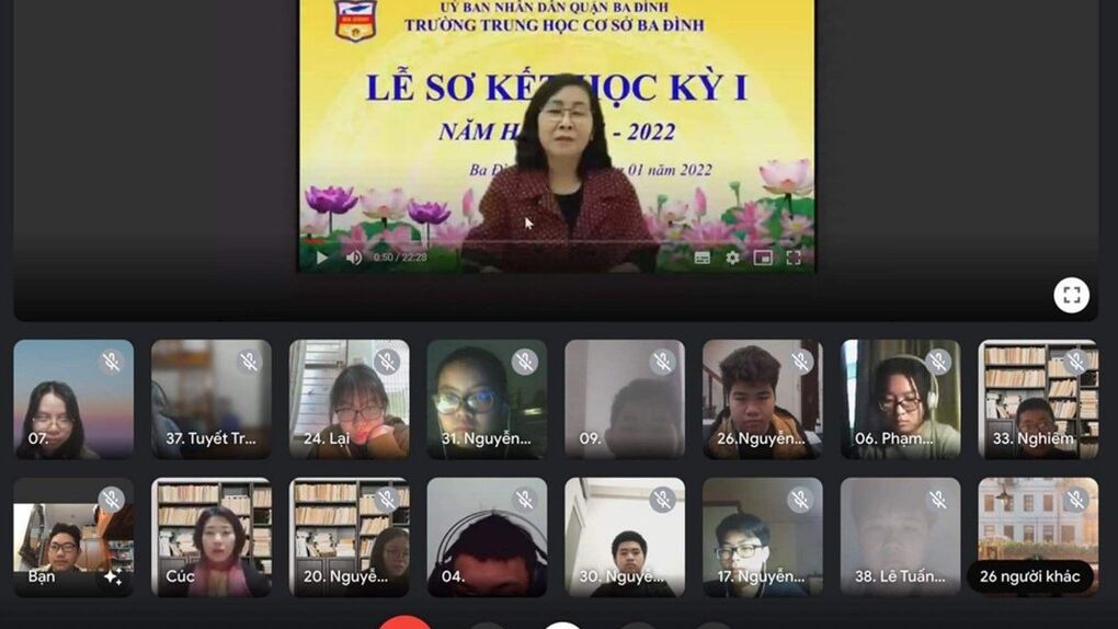 Trường THCS Ba Đình tổ chức sơ kết học kì I