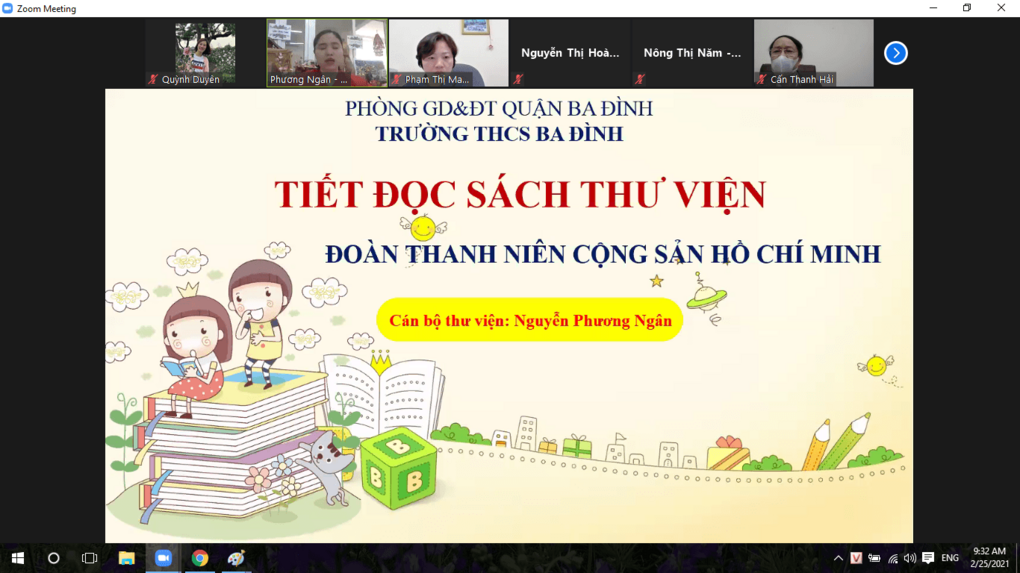 Trường THCS Ba Đình thực hiện thành công Chuyên đề thư viện: "Tiết đọc sách chủ đề Đoàn thanh niên cộng sản Hồ Chí Minh" do Phòng GDĐT quận Ba Đình tổ chức