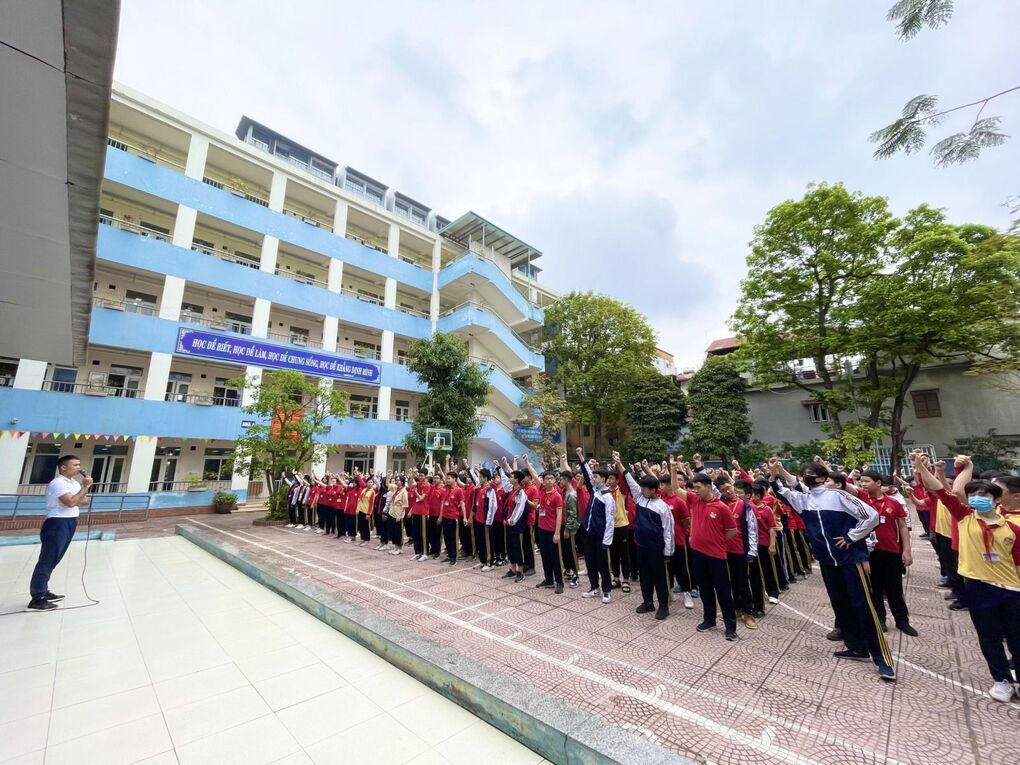 Rèn luyện thể thao, nâng cao thể chất – Hưởng ứng Ngày chạy Olympic vì sức khỏe toàn dân cùng thầy và trò trường THCS Ba Đình