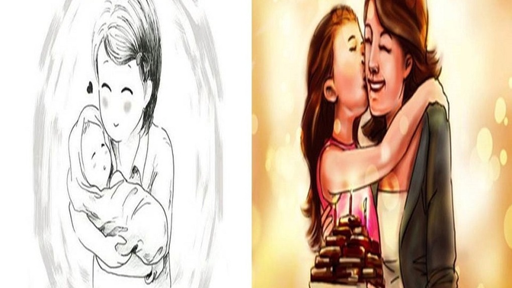 Nụ cười của mẹ theo ta từ thời thơ bé