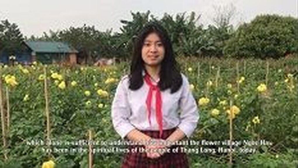 Tác phẩm: Lịch sử làng hoa Ngọc Hà của trường THCS Ba Đình tham gia cuộc thi làm phim "Dấu ấn Ba Đình" năm học 2020 - 2021