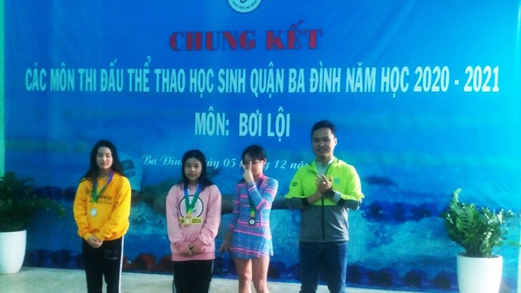 3 Huy chương Vàng, 1 huy chương Bạc và 1 huy chương Đồng - Thành tích của học sinh THCS Ba Đình trên "đường đua xanh" tại Hội khỏe Phù đổng cấp Quận năm học 2020 - 2021