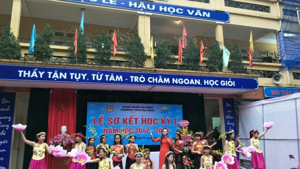 Sơ kết Học kì I năm học 2017 - 2018 của trường THCS Ba Đình