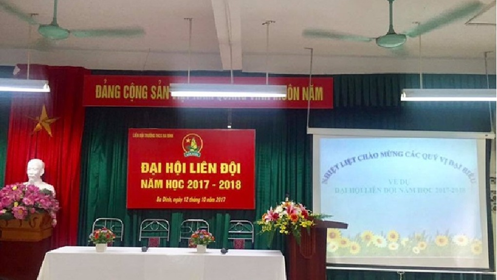 Đại hội Liên đội trường THCS Ba Đình nhiệm kì 2017 - 2018