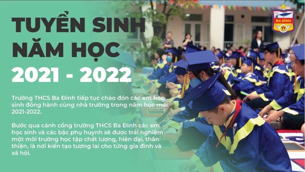 Trường THCS Ba Đình khuyến khích các bậc phụ huynh đăng kí tuyển sinh trực tuyến cho học sinh lớp 6