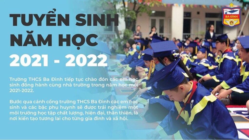 Thông báo tuyển sinh lớp 6 năm học 2021-2022