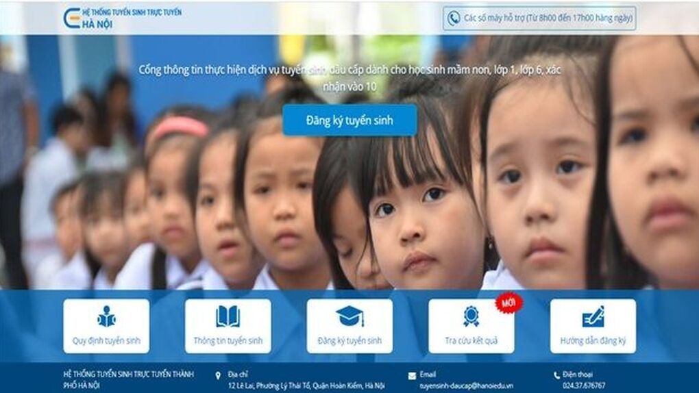 Hướng dẫn cha mẹ học sinh đăng kí tuyển sinh trực tuyến vào lớp 6 năm học 2020 - 2021