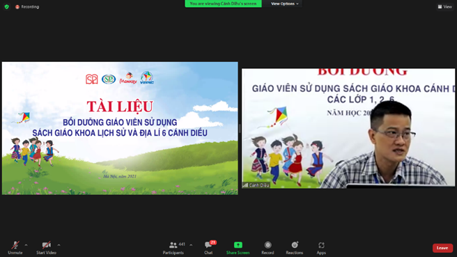 Giáo viên Lịch sử, Địa lí trường THCS Ba Đình cùng Cánh Diều chuẩn bị hành trang sẵn sàng cho năm học mới 2021 - 2022