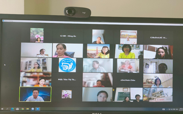 Cán bộ cốt cán trường THCS Ba Đình tham dự Hội nghị giáo vụ triển khai các nhiệm vụ trọng tâm môn học năm học 2021 - 2022 cấp THCS