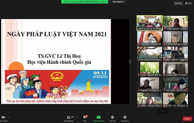 Hội nghị tọa đàm "Công tác tuyên truyền, phổ biến pháp luật đối với ngành Giáo dục và Đào tạo” – hoạt động thiết thực hưởng ứng Ngày Pháp luật Việt Nam