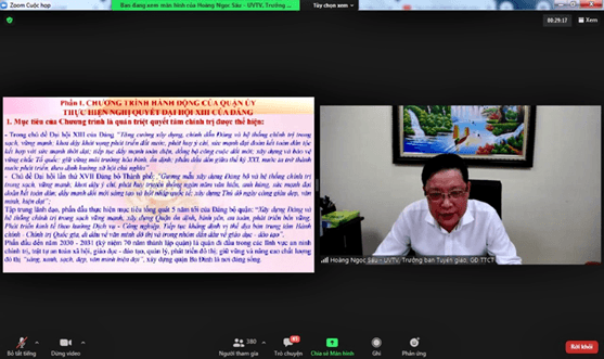 Trường THCS Ba Đình tham gia lớp bồi dưỡng chính trị hè năm 2021 trên địa bàn quận