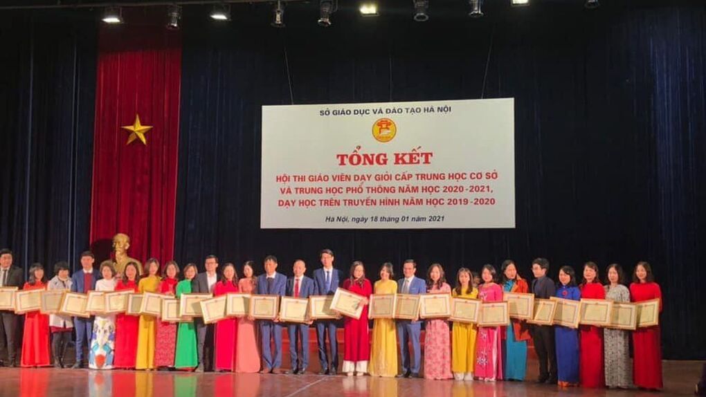 Giáo viên trường THCS Ba Đình đạt Giải Nhì trong Hội thi Giáo viên dạy giỏi cấp Thành phố năm học 2020 - 2021