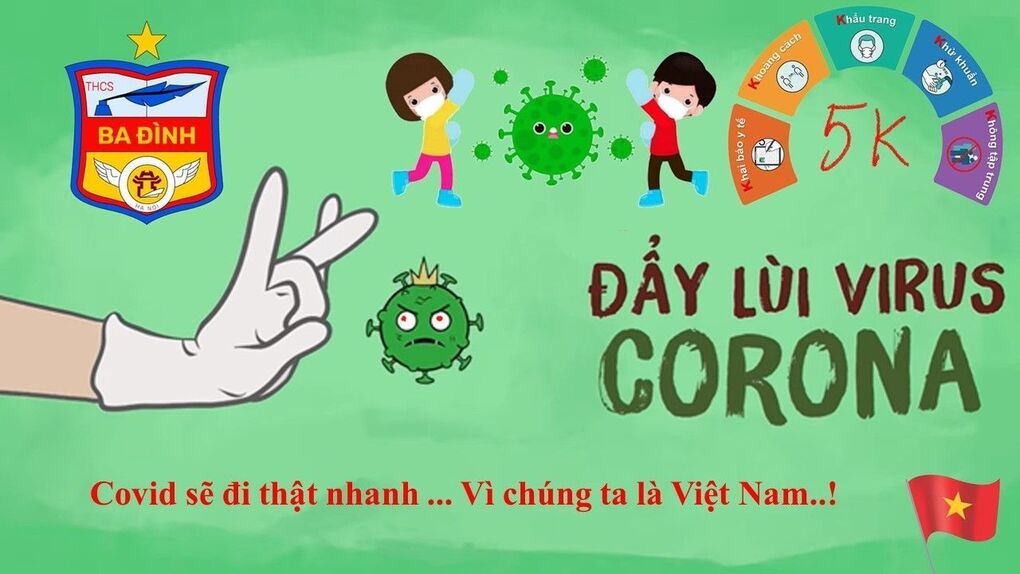 “Covid sẽ đi thật nhanh  Vì chúng ta là Việt Nam ” - Lan tỏa sức mạnh chiến thắng Covid-19 cùng thầy và trò trường THCS Ba Đình