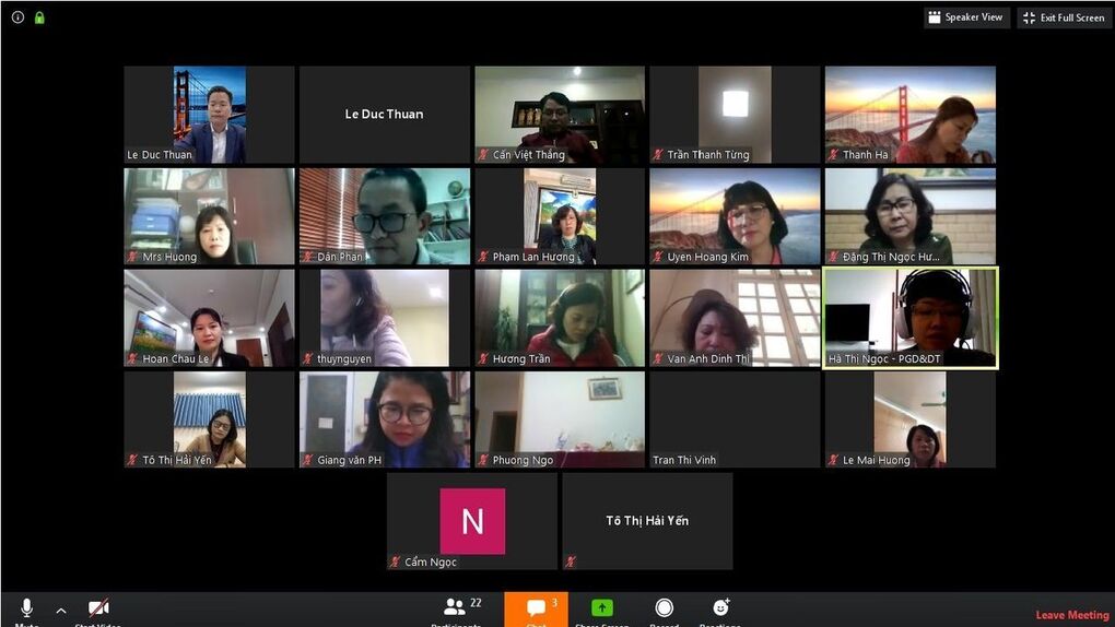 Phòng Giáo dục và Đào tạo quận Ba Đình tổ chức hội nghị giao ban trực tuyến cấp THCS về công tác chỉ đạo, quản lý, điều hành, tổ chức dạy và học trong thời gian học sinh nghỉ học do Covid-19