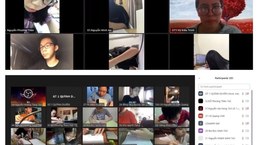 Trường THCS Ba Đình tổ chức thành công kiểm tra trực tuyến học kì II đối với các môn Toán,  Ngữ văn, Tiếng Anh, Sinh học năm học 2020-2021