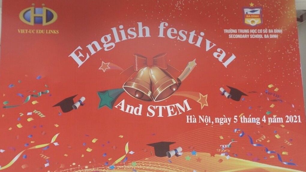 Tưng bừng ngày hội “English Festival and Stem” tại trường THCS Ba Đình