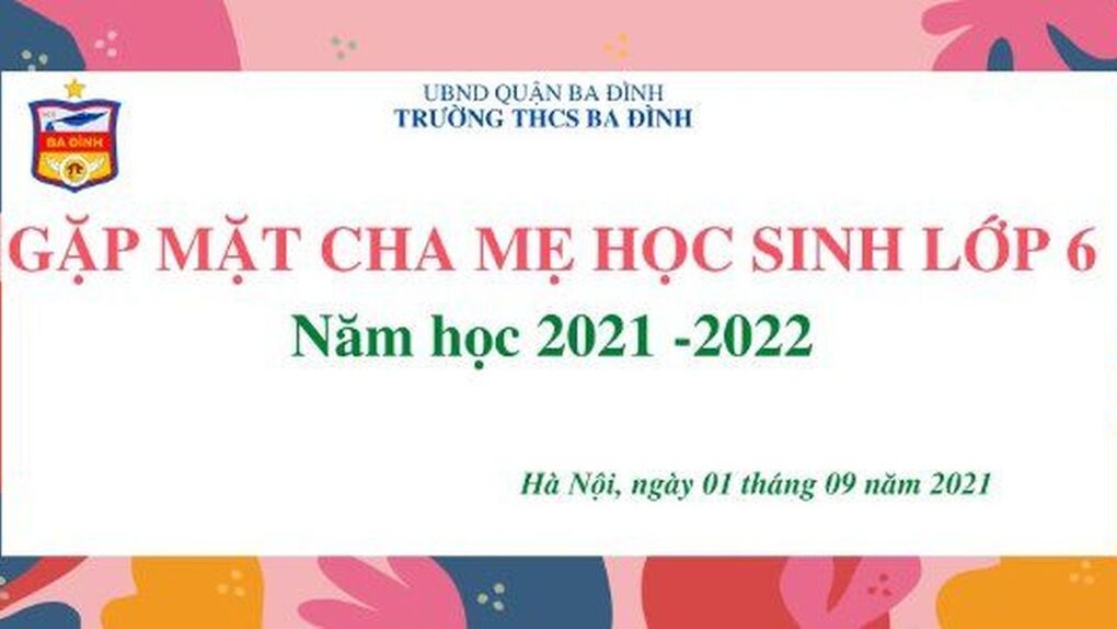 Gặp mặt cha mẹ học sinh khối 6 – Sẵn sàng chào đón năm học mới 2021 -2022
