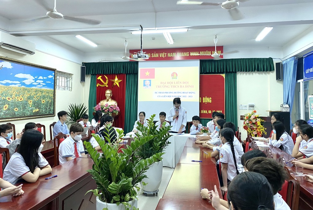 Trường THCS Ba Đình tổ chức Đại hội Liên Đội nhiệm kì 2022 - 2023