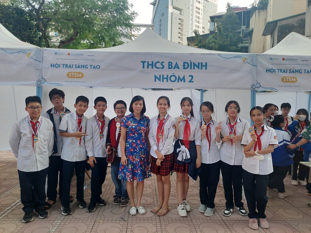 Học sinh trường THCS Ba Đình tham dự Hội trại sáng tạo STEM năm 2022
