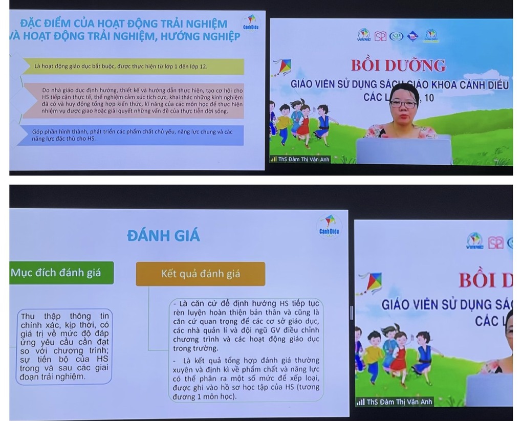 Giáo viên trường THCS Ba Đình tham gia Hội nghị trực tuyến giới thiệu sách giáo khoa Hoạt động trải nghiệm, hướng nghiệp 7