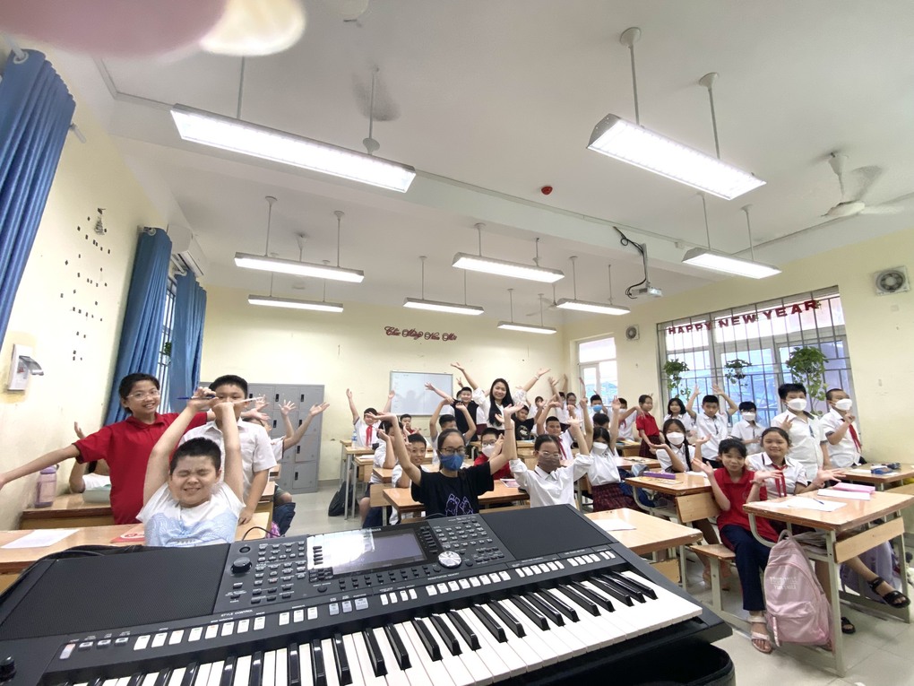 Niềm vui của học sinh trường THCS Ba Đình khi được tham gia Câu lạc bộ em yêu thích