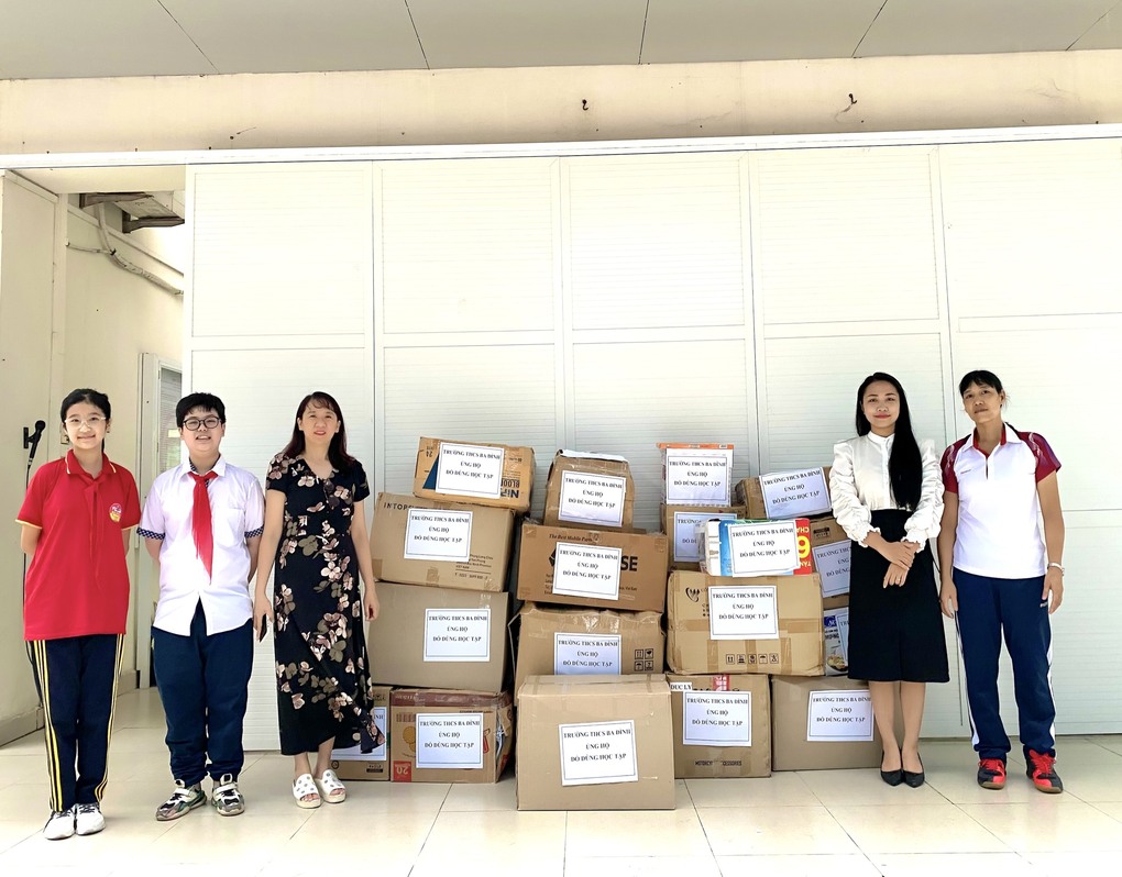 Thầy và trò trường THCS Ba Đình chung tay kết nối yêu thương