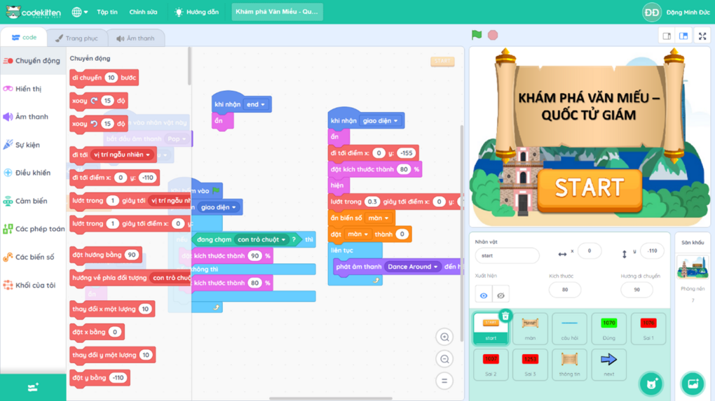 Học sinh trường THCS Ba Đình tham gia cuộc thi Thiếu niên Thủ đô lập trình cùng Codekitten