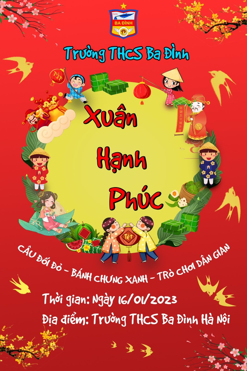 Vui đón Tết cùng “Xuân hạnh phúc” tại trường THCS Ba Đình