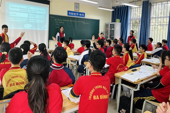 Trường THCS Ba Đình đón đoàn kiểm tra chuyên đề của Phòng Giáo dục và Đào tạo quận Ba Đình