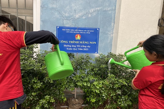 Chiến dịch truyền thông vì một tương lai xanh, bảo vệ môi trường của các tuyên truyền viên măng non 7A5