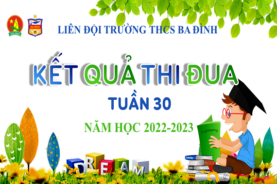 Thông báo kết quả thi đua tuần 30 năm học 2022-2023