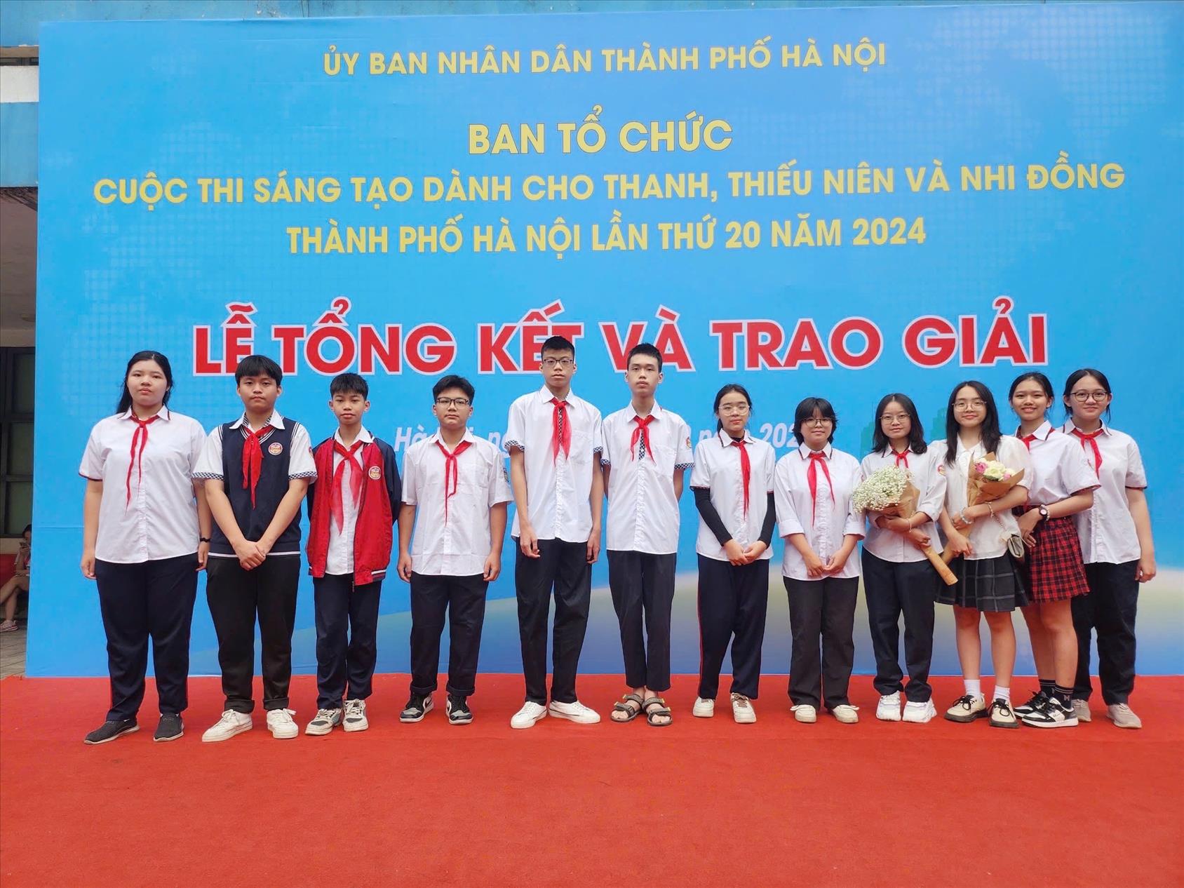 Học sinh trường THCS Ba Đình tỏa sáng tại Cuộc thi sáng tạo dành cho Thanh thiếu niên và Nhi đồng thành phố Hà Nội lần thứ 20 năm 2024