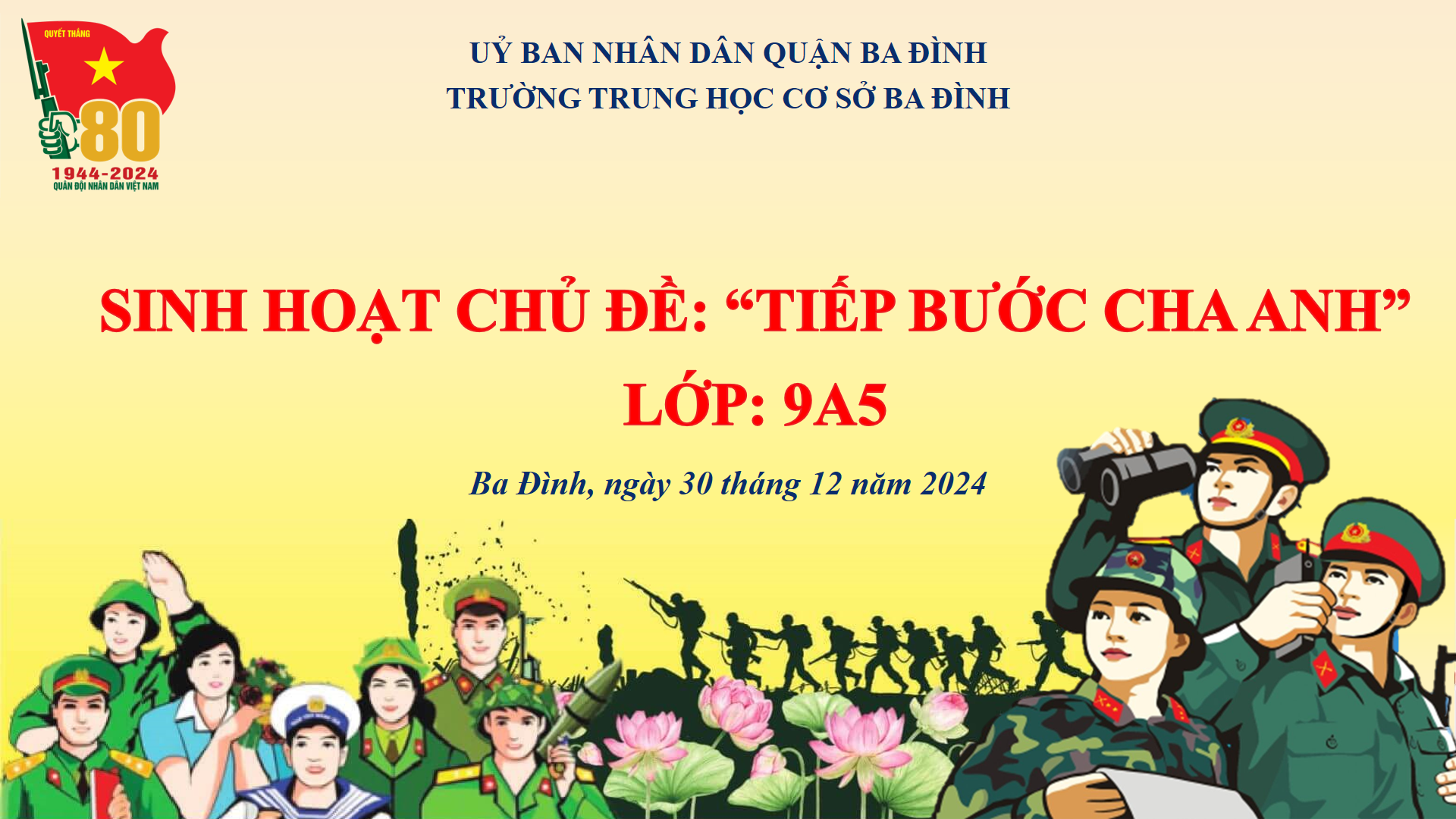 Buổi sinh hoạt đáng nhớ của lớp 9A5