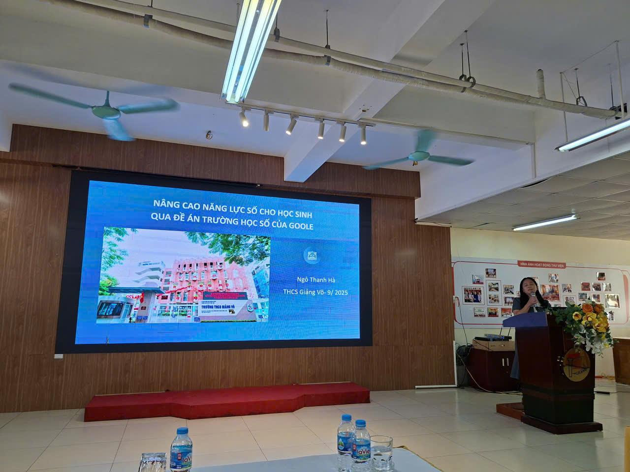 Trường THCS Ba Đình tham dự Hội nghị giáo vụ và chuyên đề Thành phố môn Tin học cấp THCS năm học 2025 – 2026