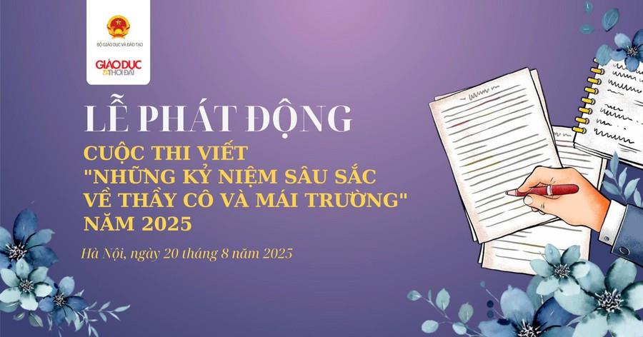 Trường THCS Ba Đình phát động cuộc thi viết "Những kỷ niệm sâu sắc về thầy cô và mái trường" năm 2025