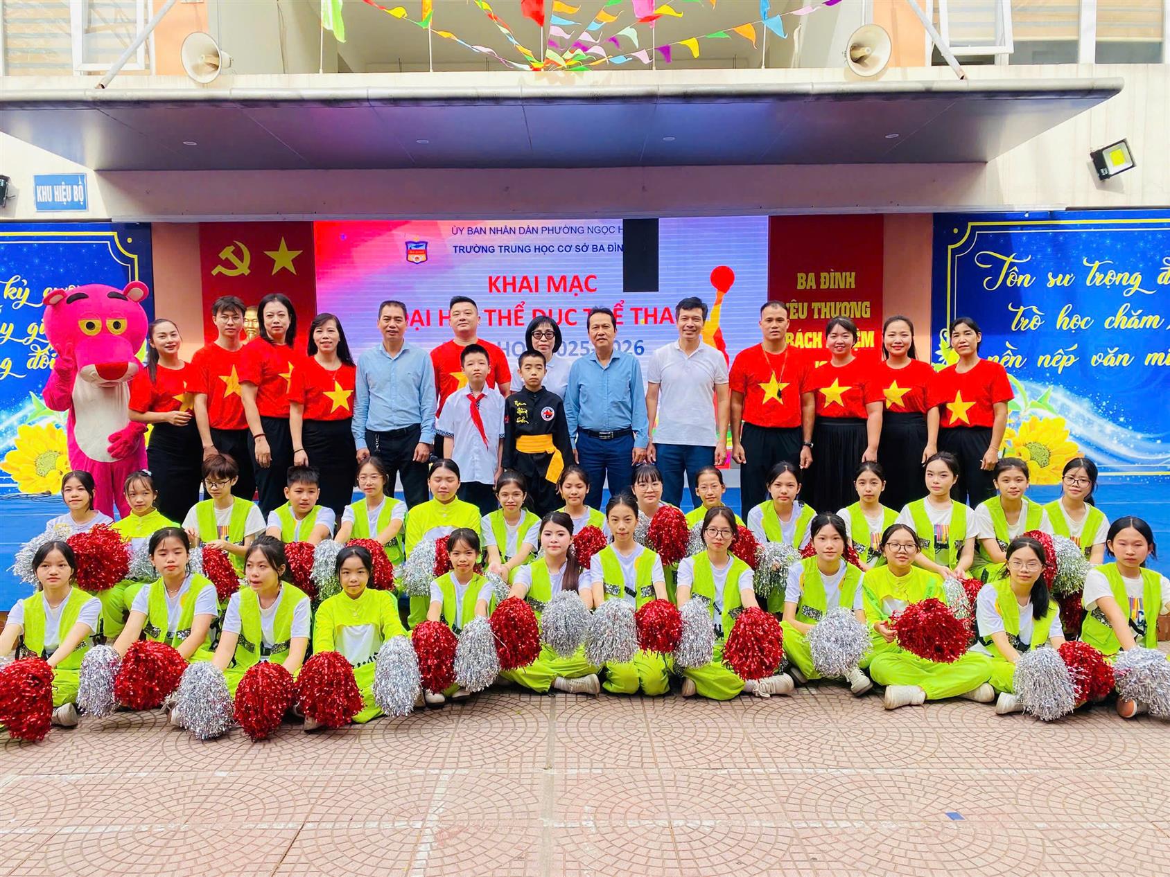 Khai mạc Đại hội Thể dục Thể thao Trường THCS Ba Đình năm học 2025-2026