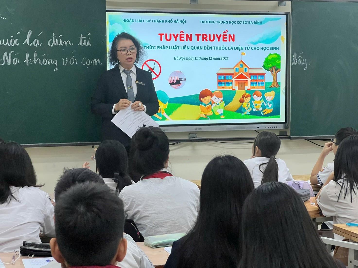 Nói không với thuốc lá điện tử - Hiểu luật để bảo vệ sức khỏe và tương lai học đường