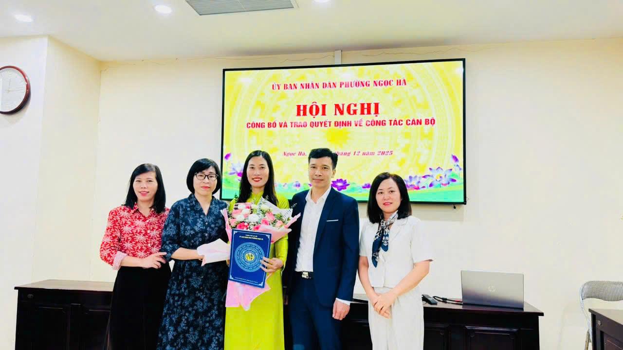 Kiện toàn Ban Giám hiệu Trường THCS Ba Đình, phường Ngọc Hà, Thành phố Hà Nội