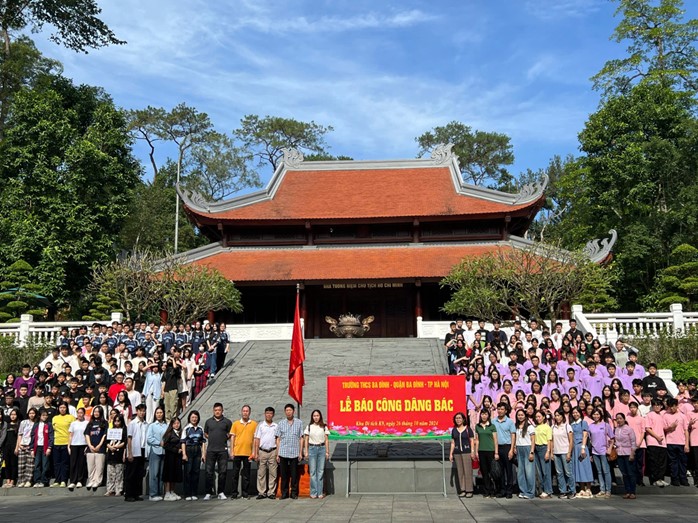 Hoạt động tham quan, trải nghiệm tại Khu di tích K9 Đá Chông và khu du lịch sinh thái Ao Vua  năm học 2024-2025