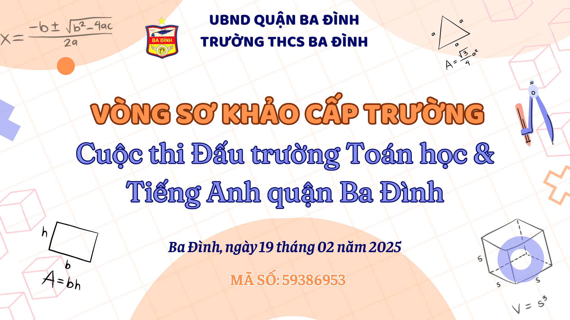 Học sinh trường THCS Ba Đình tự tin chinh phục vòng Sơ khảo cấp trường sân chơi “Đấu trường Toán học và Tiếng Anh” quận Ba Đình năm học 2024 - 2025