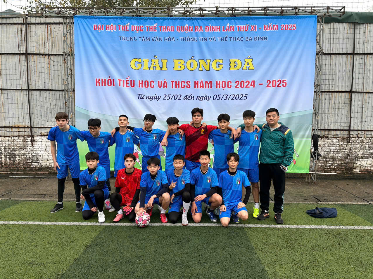 Chiến thắng ấn tượng của đội tuyển bóng đá nam trường THCS Ba Đình