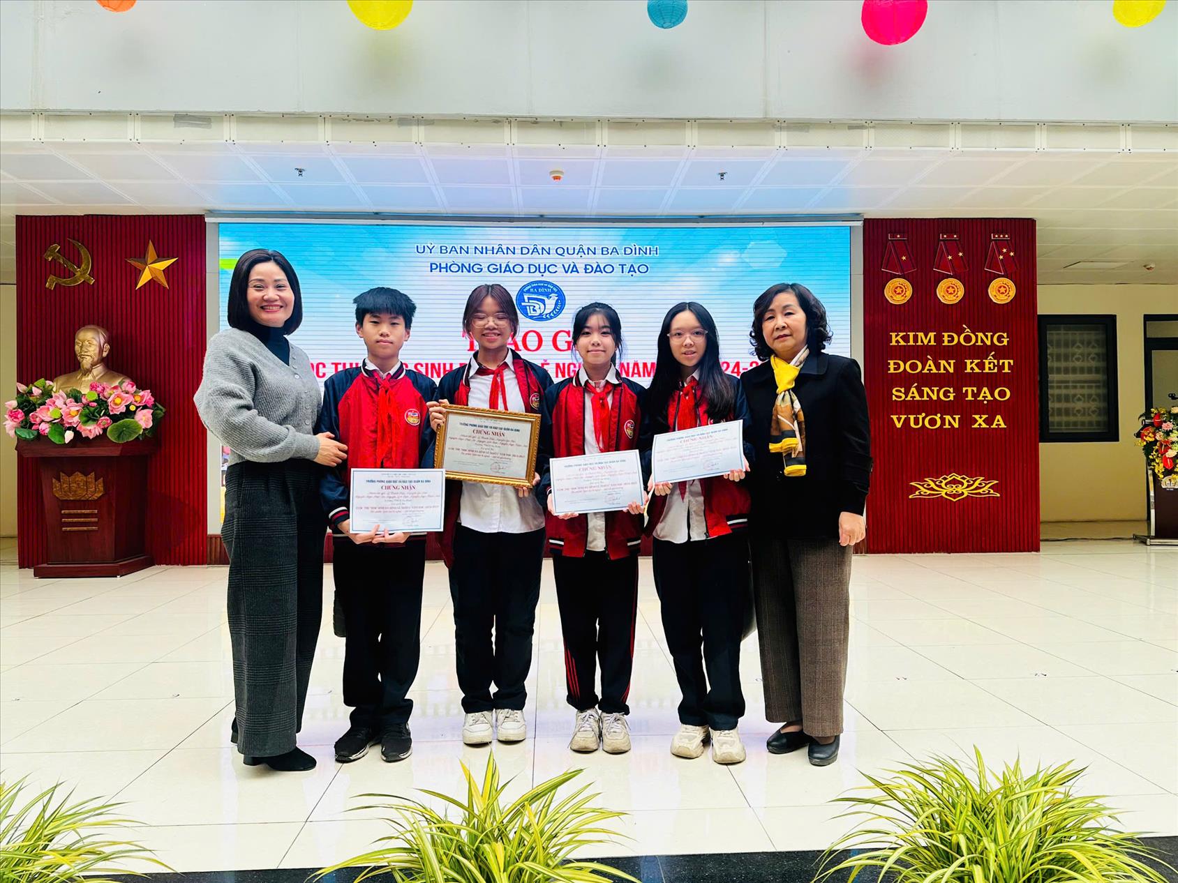 Học sinh trường THCS Ba Đình đạt giải Ba cuộc thi xây dựng video “Học sinh Ba Đình lễ nghĩa” năm học 2024-2025