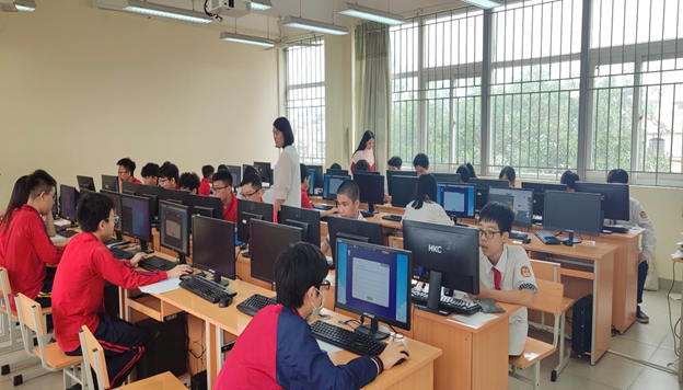 Học sinh trường THCS Ba Đình tham gia cuộc thi Đấu trường Toán học cấp Quận