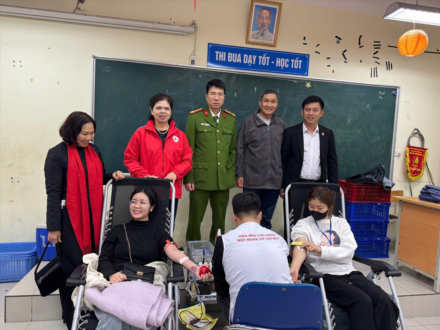 Ngày hội hiến máu tình nguyện năm 2025 tại điểm trường THCS Ba Đình