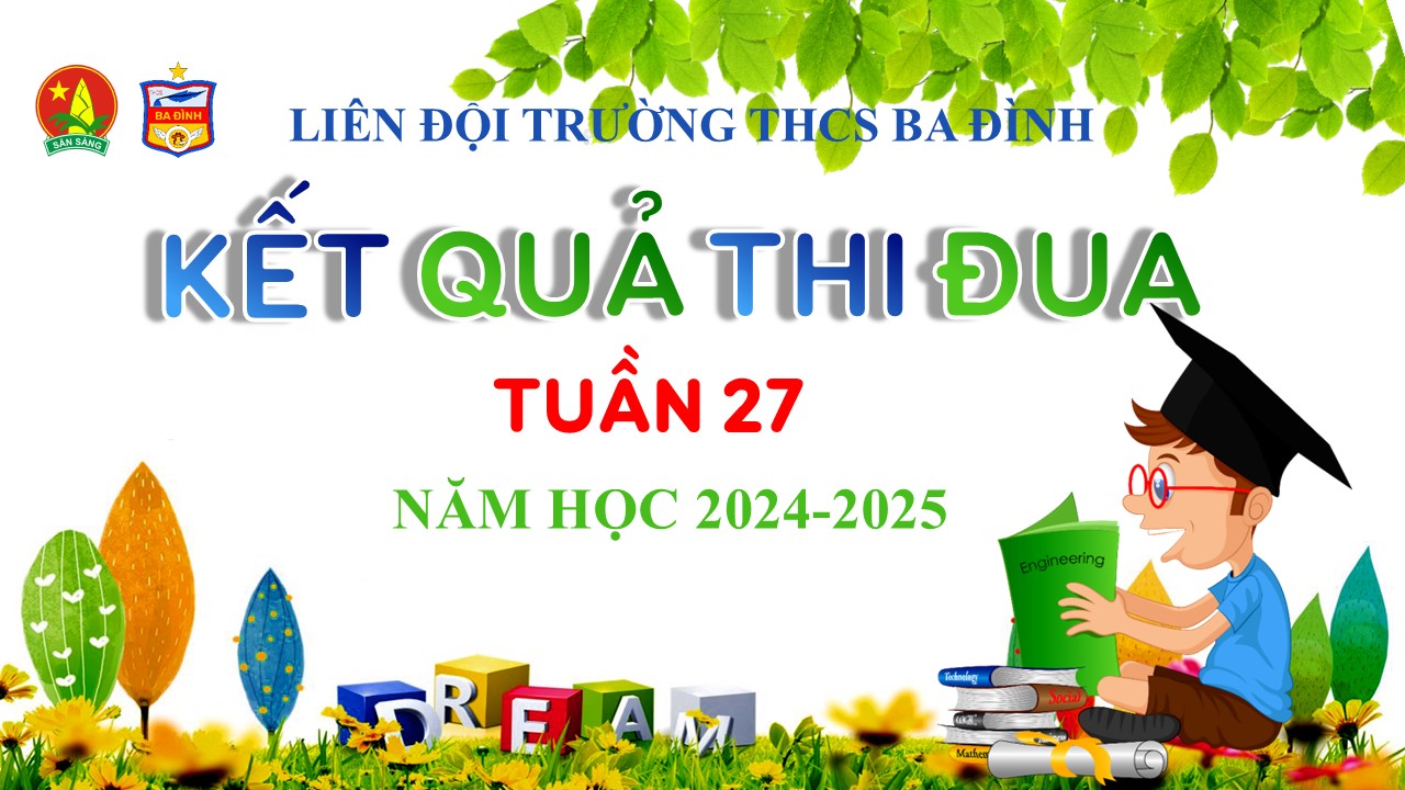 Thông báo kết quả thi đua tuần 27 năm học 2024-2025