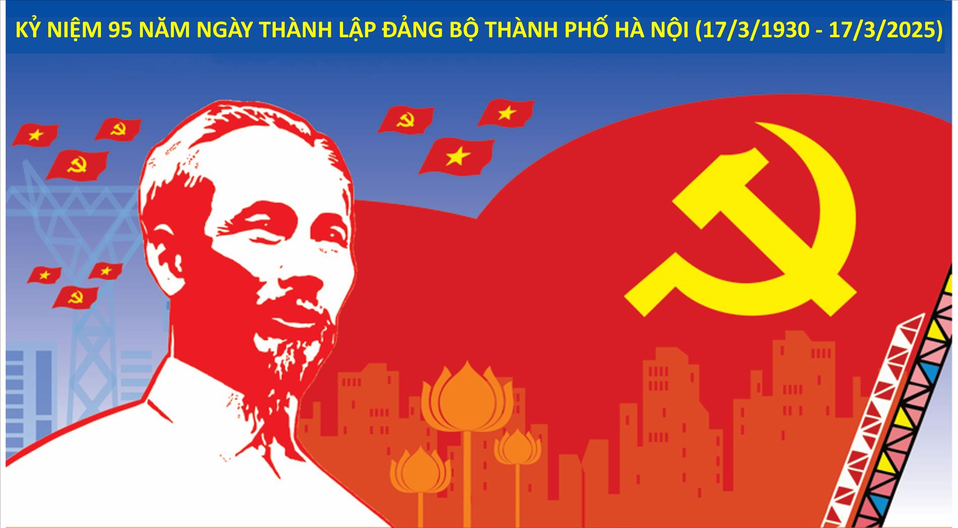 Sở GDĐT Hà Nội hướng dẫn tuyên truyền kỷ niệm 95 năm ngày thành lập Đảng bộ thành phố Hà Nội (17/3/1930 - 17/3/2025)