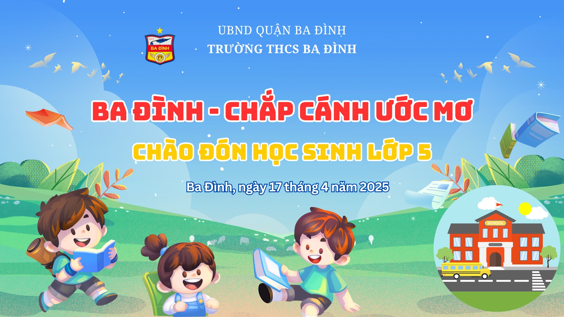 Hoạt động trải nghiệm, tham quan, khám phá không gian học tập tại trường THCS Ba Đình