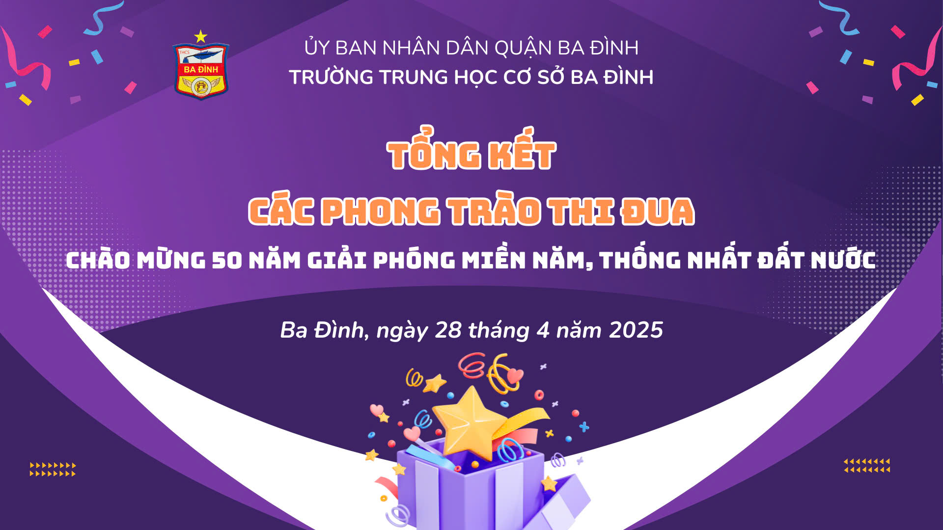 Tổng kết các phong trào thi đua chào mừng kỷ niệm 50 năm Ngày Giải phóng Miền Nam, thống nhất đất nước (30/4/1975 – 30/4/2025) và hưởng ứng Ngày sách và Văn hóa đọc Việt Nam lần thứ IV năm 2025