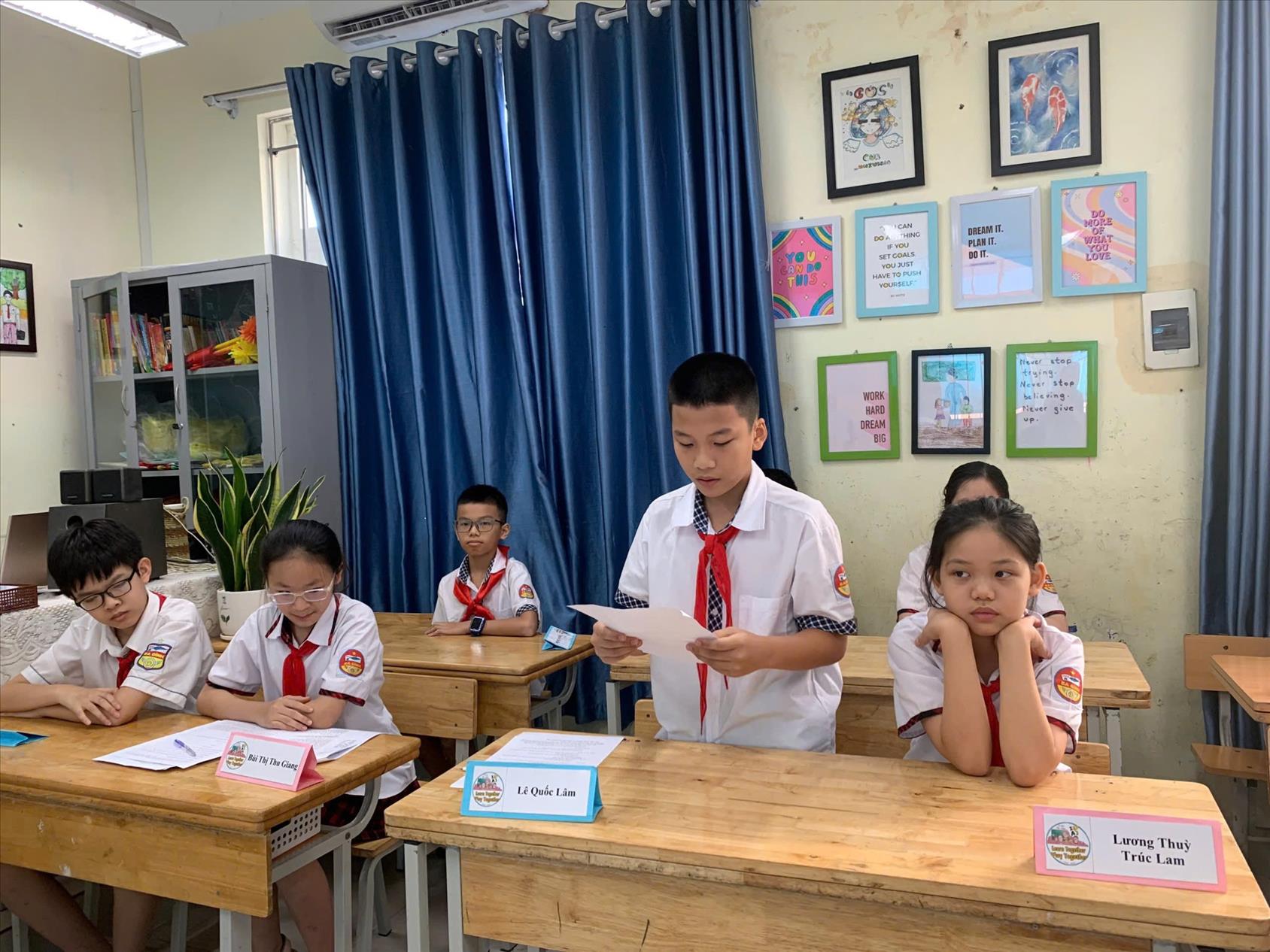 Thành tích ấn tượng của bạn Lê Quốc Lâm - Lớp 6A3